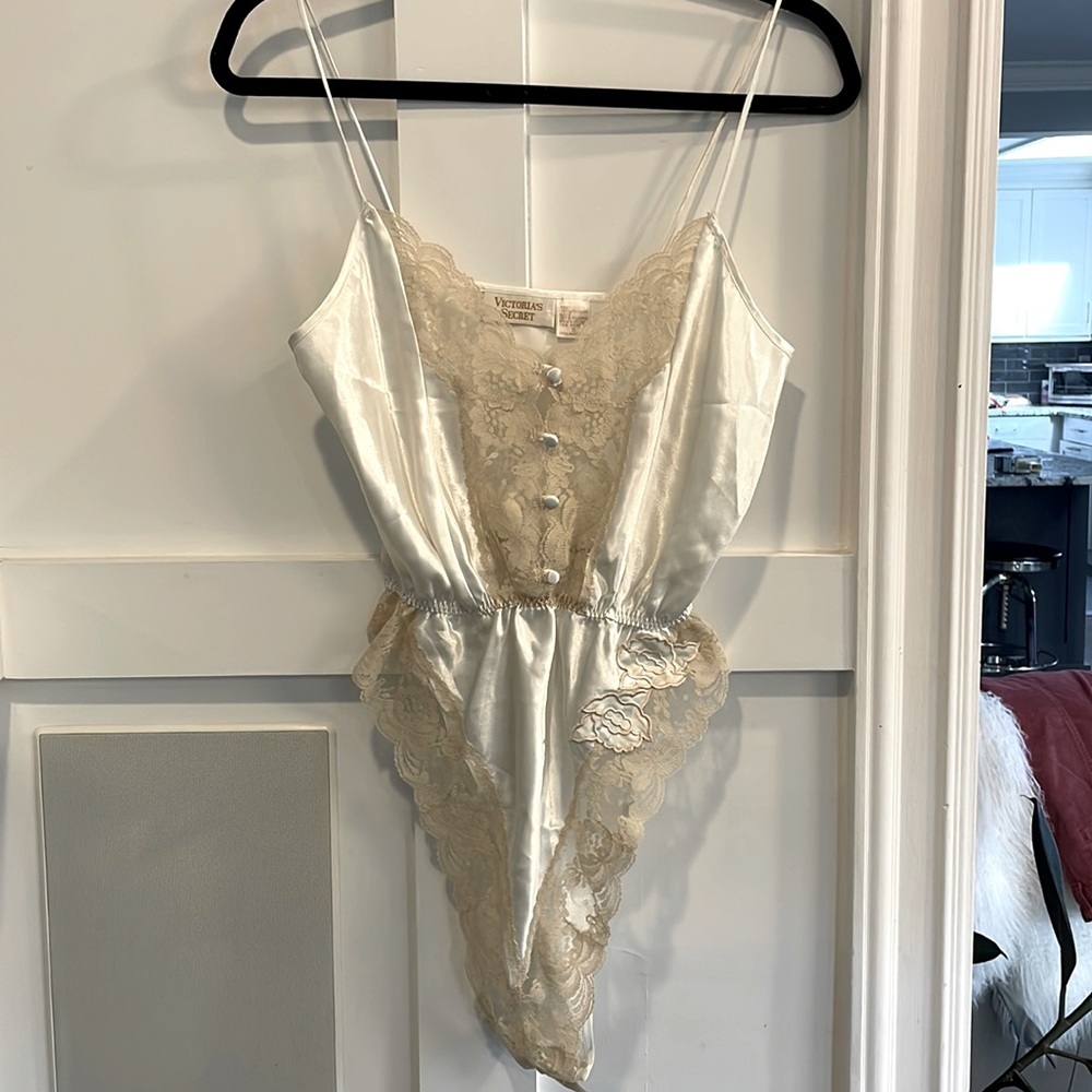 Vintage Victoria’s Secret Satin and Lace Teddy